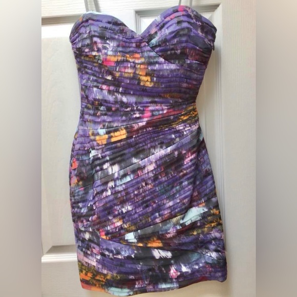 BCBGMaxAzria Rutched Dress Size 0 - Picture 3 of 8